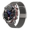AK56 IP67 BT5.1 Smart Watch 1.43" Voice Call Health Monitor Silver Strap - 1