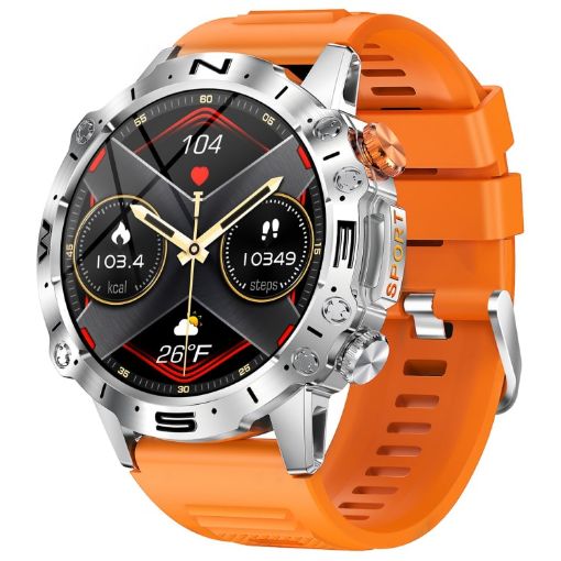 K59 IP67 BT5.0 Smart Watch 1.43" Voice Call/Sleep Detection Orange - 1