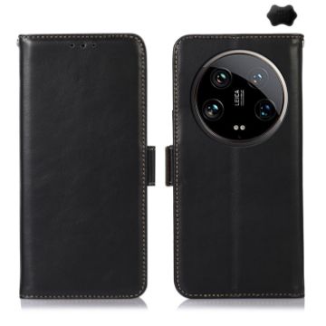 Xiaomi 14 Ultra Magnetic Leather RFID Phone Case - Black - 1