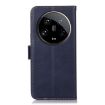 Xiaomi 14 Ultra Blue Leather RFID Phone Case - Magnetic Crazy Horse Texture - 4