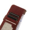Xiaomi 14 Ultra Brown Leather RFID Phone Case - Magnetic Crazy Horse Texture - 6
