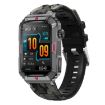 CF26 1.57" BT5.2 Smart Bracelet, Sleep Detection, Camo Black Silicone Strap - 1