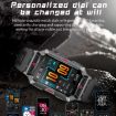 CF26 1.57" BT5.2 Smart Bracelet with Sleep Detection, Steel Strap Black - 4