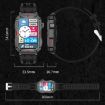 CF26 1.57" BT5.2 Smart Bracelet with Sleep Detection, Steel Strap Black - 9