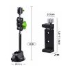 33cm Single Suction Cup Pea Clamp Arm with Metal Phone Holder - 2