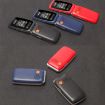 UNIWA V202T 4G Flip Phone, 2.4" Unisoc T107, SOS, FM, Dual SIM, 21 Keys, Red - 8