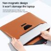 Laptop Sleeve Bag with Accessories Pouch for 15.4/15.6/16.1 inch - Brown - 5