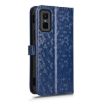 Infinix GT 30 Pro Blue Honeycomb Dot Texture Leather Phone Case - 3