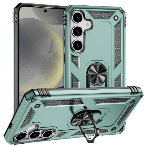 Samsung Galaxy S25 5G Shockproof TPU + PC Case - Dark Green - 1