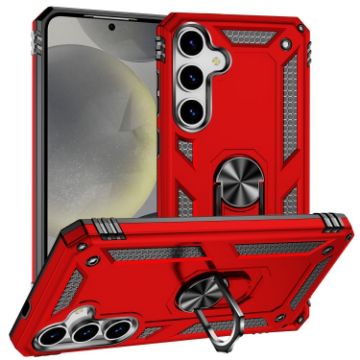 Samsung Galaxy S25+ 5G Shockproof Red TPU + PC Phone Case - 1