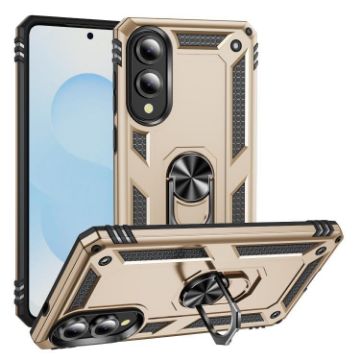 Samsung Galaxy S25 Edge 5G Shockproof Gold TPU + PC Phone Case - 1