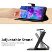 OPPO A5 5G Black Leather Phone Case - Rhombic Grid Texture, Global - 4