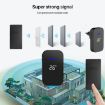 Wireless Doorbell with Temperature Display & Remote Control, US Plug, Black - 7