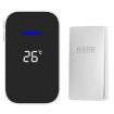 Wireless Doorbell with Temperature Display & Remote Control, EU Plug - 1