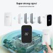Wireless Doorbell & Elderly Pager with Temp Display, US Plug - White - 7