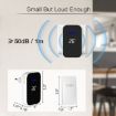Wireless Doorbell & Elderly Pager with Temp Display, US Plug - White - 8