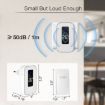 Wireless Doorbell with Temperature Display & Elderly Pager, EU Plug, White - 8