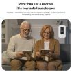 Wireless Doorbell with Temperature Display & Elderly Pager, UK Plug, White - 5