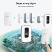 Wireless Doorbell with Temperature Display & Elderly Pager, UK Plug, White - 7