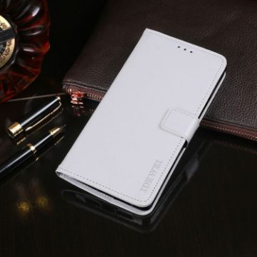 Ulefone Note 8P Leather Case: Flip, Holder, Card Slots, Wallet - White - 1