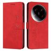 Xiaomi 14 Ultra Red Leather Phone Case with Heart Emboss & Lanyard - 1