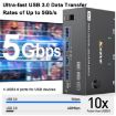 8K 30Hz USB3.0 Triple Monitor KVM Switch - KC-KVM203DH, AU Plug - 5