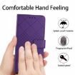 Xiaomi 14 Ultra Purple Rhombic Grid Leather Phone Case - 5