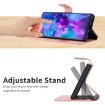 Xiaomi 14 Ultra Pink Leather Phone Case - Rhombic Grid Texture - 4