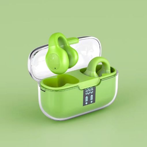 G91 Green Ear Clip Bone Conduction TWS Noise Reduction Bluetooth Earphone - 1
