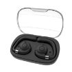 HF02 Black Ear Clip Bone Conduction TWS Noise Reduction Bluetooth Earphone - 1