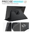 Samsung Galaxy Tab S10+/S9+ 360 Rotation Leather Case - Black - 4