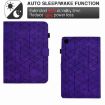 Samsung Galaxy Tab A7 10.4 2020 T500 Purple Rhombus TPU Leather Case - 5