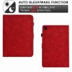 Samsung Galaxy Tab A7 10.4 2020 T500 Red Rhombus TPU Leather Case - 5