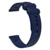 Universal 20mm Dark Blue Silicone Watch Band with Reverse Buckle - 3