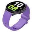Universal 20mm Purple Silicone Watch Band with Reverse Buckle - 1