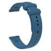 Universal 20mm Blue Silicone Watch Band with Reverse Buckle - 3