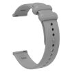 Universal 22mm Grey Silicone Watch Band with Reverse Buckle - 3