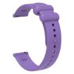 Universal 22mm Purple Silicone Watch Band with Reverse Buckle - 3