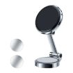 Magnetic Alloy Foldable Car Dashboard Phone Holder Silver - ZF016 - 1