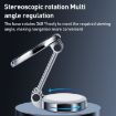 Magnetic Alloy Foldable Car Dashboard Phone Holder Silver - ZF016 - 7