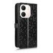 OPPO A5x 5G/4G Global Honeycomb Dot Leather Phone Case - Black - 3