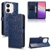 OPPO A5x 5G/4G Global Honeycomb Dot Leather Phone Case - Blue - 1