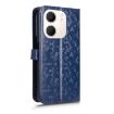 OPPO A5x 5G/4G Global Honeycomb Dot Leather Phone Case - Blue - 3