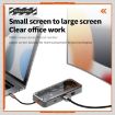 SW8V 8-in-1 Type-C Hub: USB, HDMI, RJ45, SD/TF Docking Station (Grey) - 8