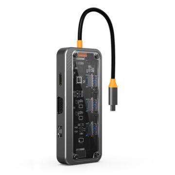 SW10V 10-in-1 Type-C Hub: USB, HDMI, VGA, RJ45, SD/TF, Audio 3.5 Dock - 1