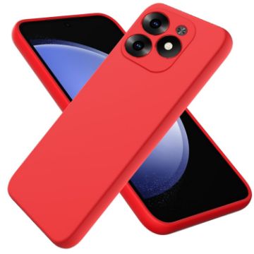 Infinix Hot 40i Red Liquid Silicone Dropproof Full Coverage Case - 1