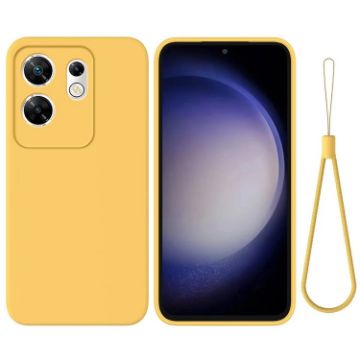 Infinix Zero 30 4G Yellow Liquid Silicone Dropproof Phone Case - 1