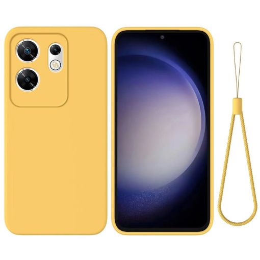 Infinix Zero 30 4G Yellow Liquid Silicone Dropproof Phone Case - 1