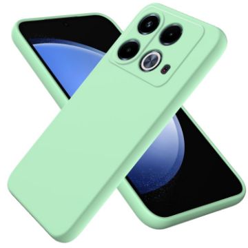 Infinix Note 40 4G Green Liquid Silicone Dropproof Full Coverage Case - 1