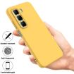Infinix Hot 50 4G Yellow Liquid Silicone Dropproof Full Coverage Case - 2
